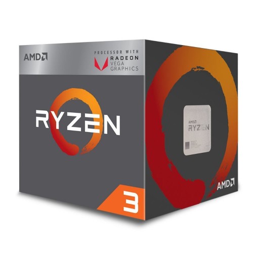AMD RYZEN 3 2200G Soket AM4 3.5GHz 6MB 65W 4 Çekirdek Vega 8 GPU