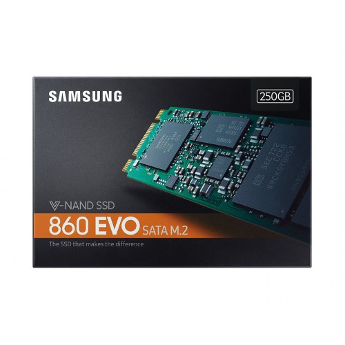 250 GB SAMSUNG 860 EVO M.2 MZ-N6E250BW SSD