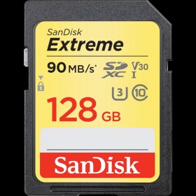 SANDISK 128 GB Extreme SDHC 90 MB Class 10 UHS I SD-MMC Kart SDSDXVF-128G-GNCIN