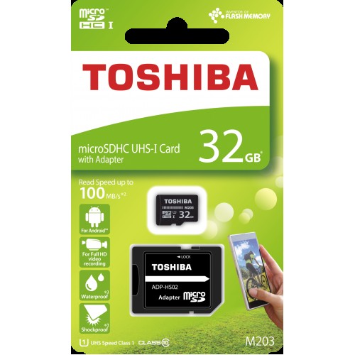 32 GB MICRO SDHC EXCERIA TOSHIBA THN-M203K0320EA