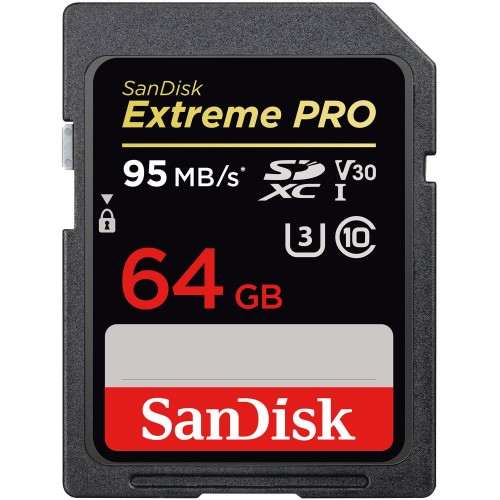 SANDISK 64 GB Extreme Pro SDHC 95 MB Class 10 SD-MMC Kart SDSDXXG-064G-GN4IN