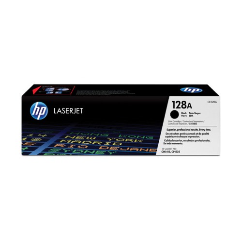 HP CE320A Black Toner Kartuş (128A)