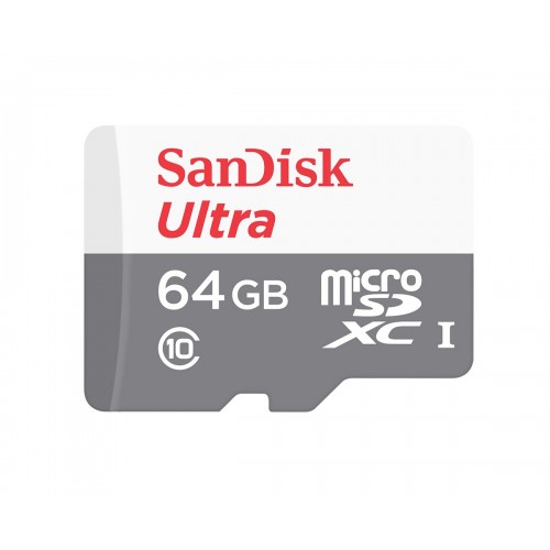 SANDISK 64 GB Ultra 48 MB Class 10 UHS-I Micro SD SDSQUNB-064G-GN3MN