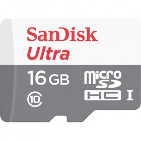 SANDISK 16GB Ultra mSDHC 80MB/s Class 10 UHS-I Micro SD Kart SDSQUNS-016G-GN3MN