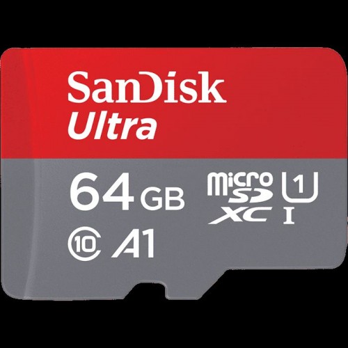 SANDISK 64 GB Ultra 98 MB Class 10 UHS-I Micro SD SDSQUAR-064G-GN6MA