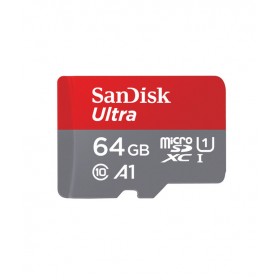 SanDisk Ultra Android microSDHC 64GB + SD Adapter  98MB/s A1 Class 10 UHS-I - Imaging Packaging