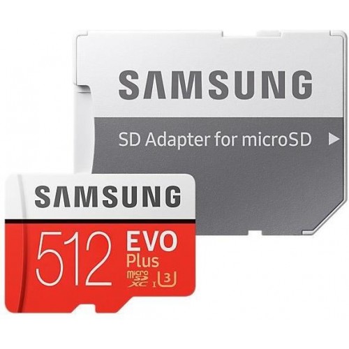 SAMSUNG 512GB Evo Plus 100MB Class 10 Micro SD MB-MC512GA-EU