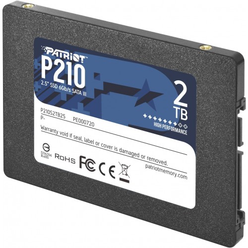 PATRIOT 2TB P210 Sata 3.0 520-430MB/s 7mm 2.5 Flash SSD P210S2TB25