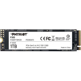 PATRIOT 1TB P300 M.2 2280 PCIE Gen3 x 4 2100MBS/1650MBS Flash SSD P300P1TBM28