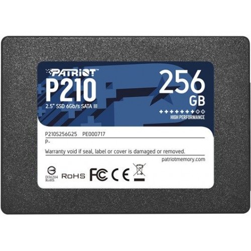 PATRIOT 256GB P210 Sata 3.0 500-400MB/s 7mm 2.5 Flash SSD P210S256G25