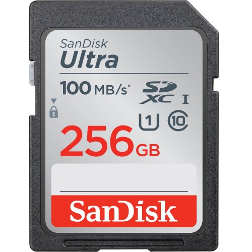 SANDISK FLA 256GB ULTRA SDHC 100MB/S CLASS10 SDSDUNR-256G-GN3IN
