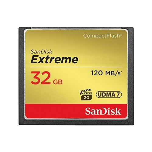 SanDisk Extreme CF 120MB/s, 85MB/s write, UDMA7, 32GB