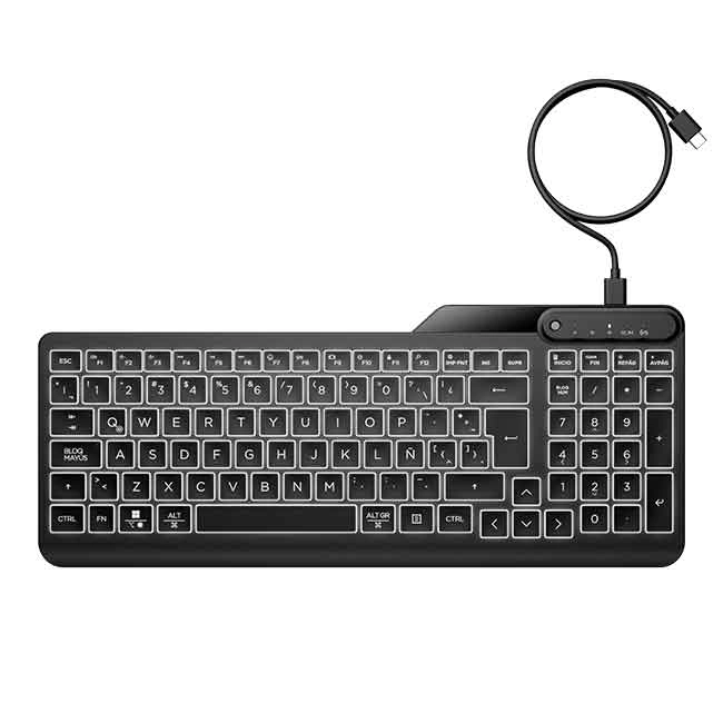 HP%207N7C1AA%20405%20Çoklu%20Kablolu%20Klavye%20Siyah