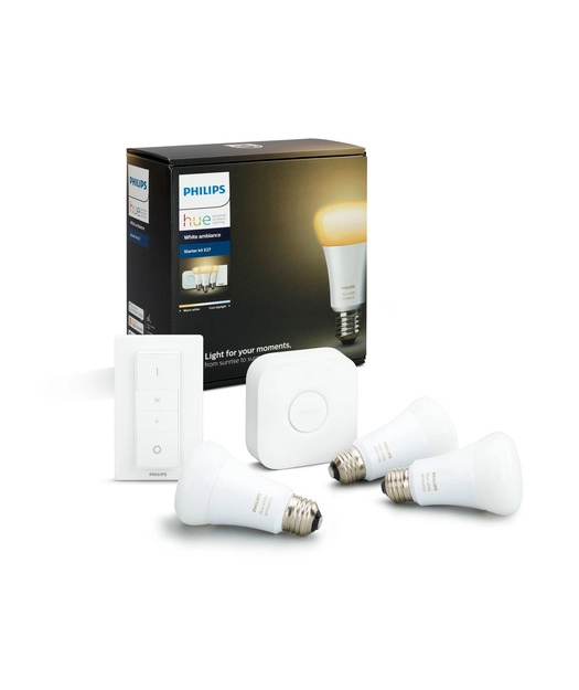 Philips%20Hue%20Beyaz%20Ambiyans%20Akıllı%20Başlangıç%20Seti%203’lü%20Kumandalı%20E27