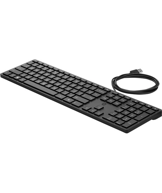 HP%209SR37AA%20320K%20Kablolu%20Masaüstü%20Klavye%20Siyah