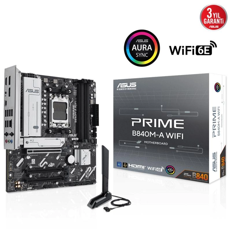 ASUS%20PRIME%20B840M-A%20WIFI%20AMD %20DDR5%20mATX%20ANAKART