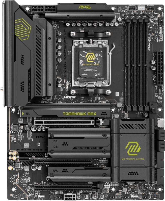 MSI%20MAG%20B850%20TOMAHAWK%20MAX%20WIFI%20AM5%20DDR5%208400MHZ(OC)%20HDMI%204x%20M.2%20USB%2010Gbs%205G%20LAN%20WI-FI%207%20ATX