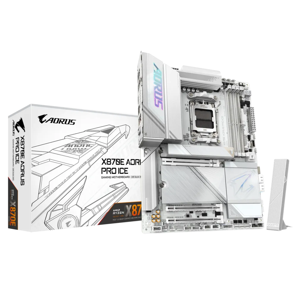 GIGABYTE%20X870E%20AORUS%20PRO%20ICE%20DDR5%20M.2%20HDMI%20DP%20ATX%20AM5