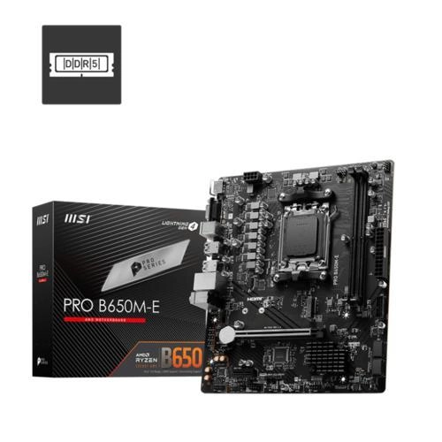 MSI%20PRO%20B650M-E%20DRR5%206800MHZ(OC)%20AM5%20HDMI%20VGA%20mATX