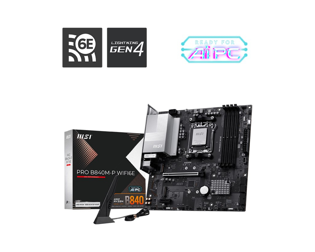 MSI%20PRO%20B840M-P%20WIFI6E%20DDR5%20mATX%20AM5