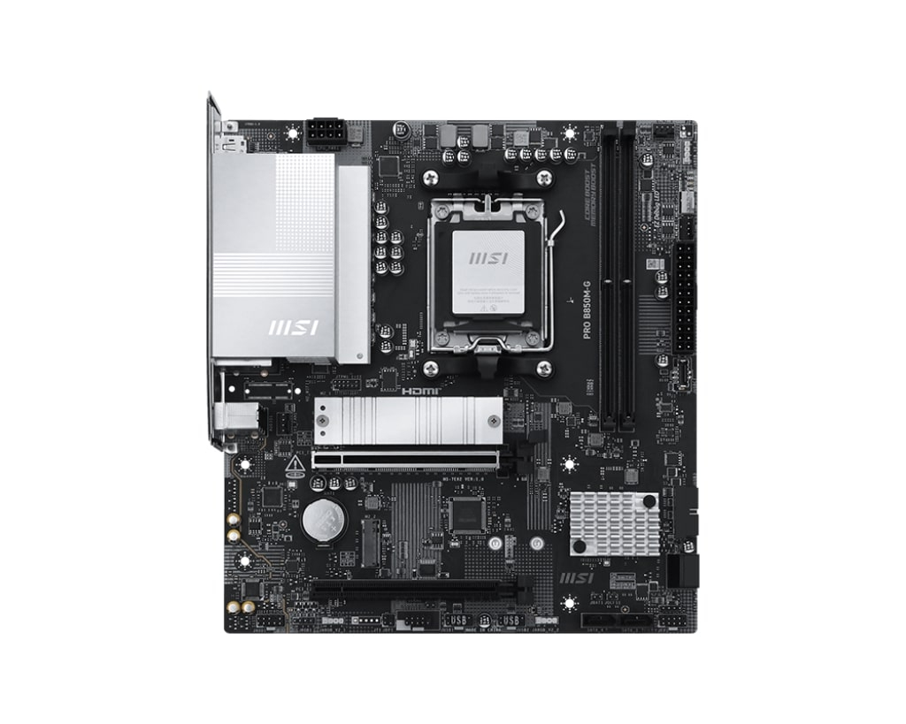 MSI%20PRO%20B850M-G%20M5%20DDR5%208200MHZ(OC)%20HDMI%20DP%202X%20M.2%20USB%2010GBS%205G%20LAN%20MATX