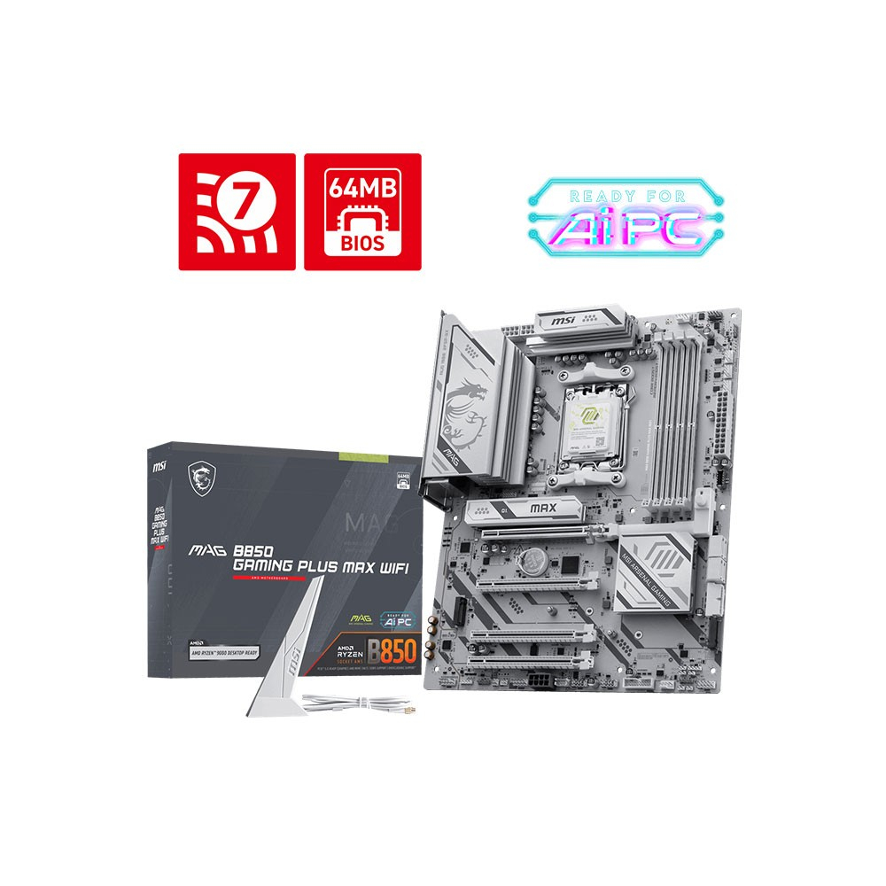 MSI%20MAG%20B850%20GAMING%20PLUS%20MAX%20WIFI7%20AM5%20DDR5%208200+(OC)MHz