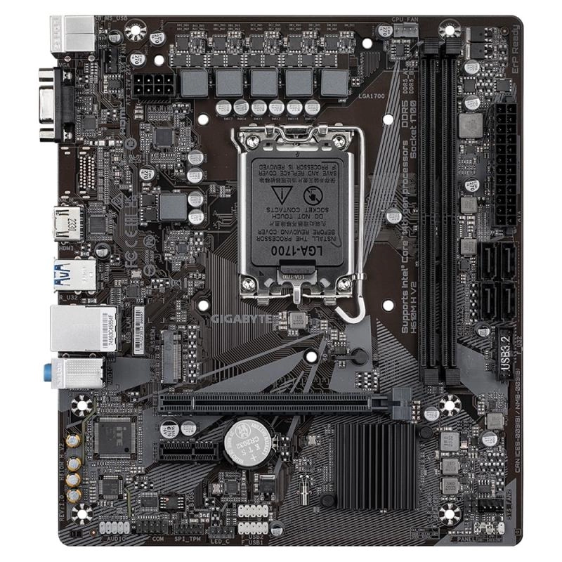 GIGABYTE%20H610M%20H%20V2%20DDR5%205600Mhz(OC)%20HDMI%20M.2%20mATX%201700p