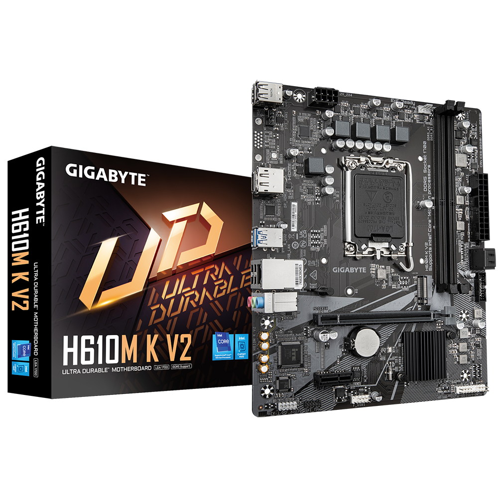 GIGABYTE%20H610M%20K%20V2%20D5%204800Mhz%20M.2%20HDMI/DP%20MATX%201700P