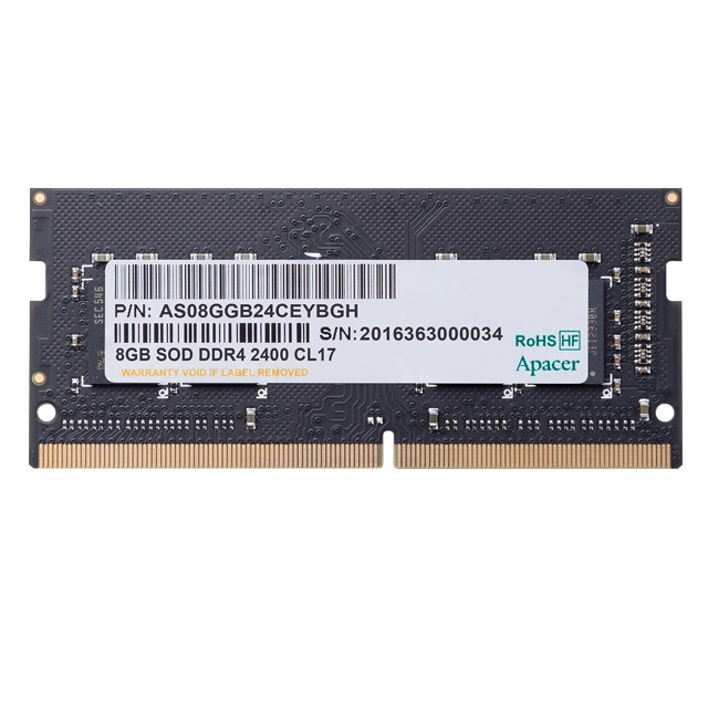 Apacer%208GB%201x8GB%203200Mhz%20CL22%20DDR4%20Notebook%20SODIMM%20Ram%20(ES.08G21.GSH)