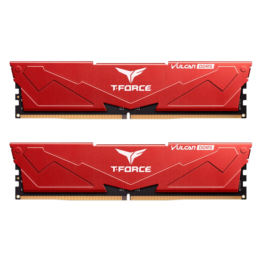 Team%20T-Force%20Vulcan%20Red%2032GB%202x16GB%206400Mhz%20DDR5%20Gaming%20Ram%20CL40%20(FLRD532G6400HC40BDC01)