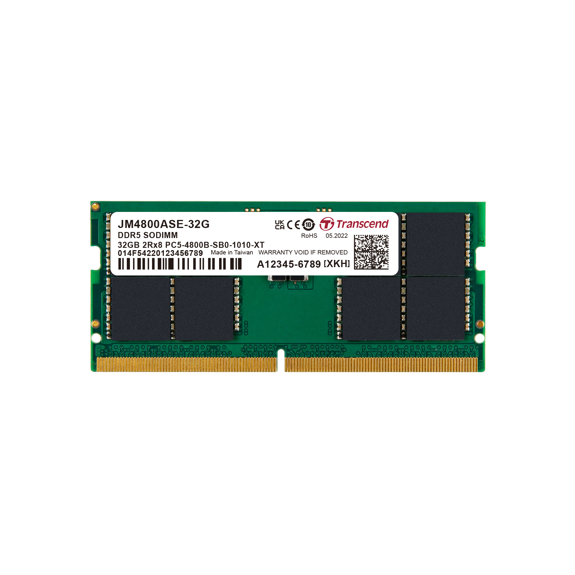 Transcend%2032GB(1x32GB)%204800Mhz%20SODIMM%20CL40%20DDR5%20Notebook%20Ram%20(JM4800ASE-32G)