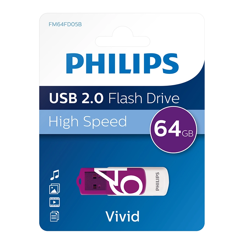 PHILIPS%2064GB%20USB%202.0%2025/10MB/S%20FM64FD05B/00