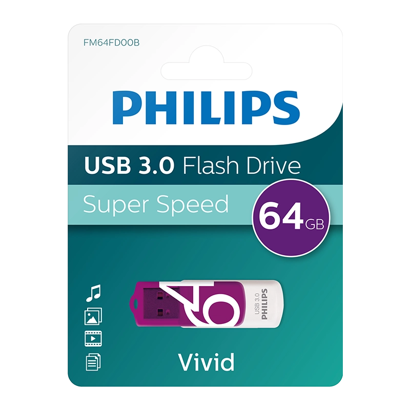 PHILIPS%2064GB%20USB%203.0%20100/150MB/S%20FM64FD00B/00