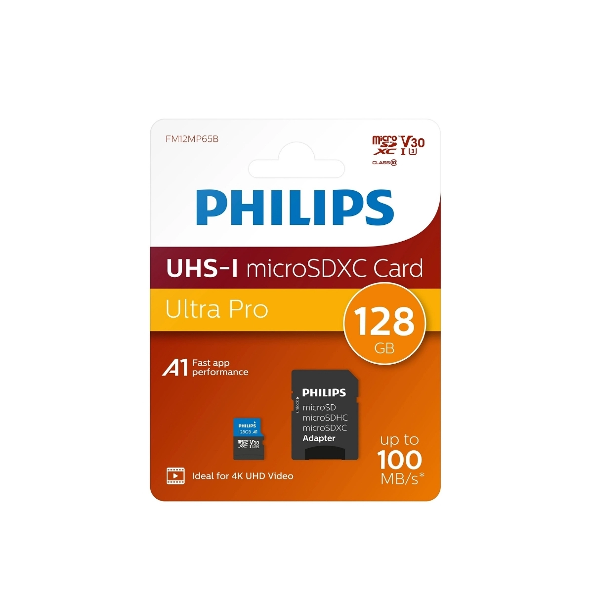 PHILIPS%20128GB%20MICRO%20SDXC%20100%20MB/S%20C10%20FM12MP65B/00