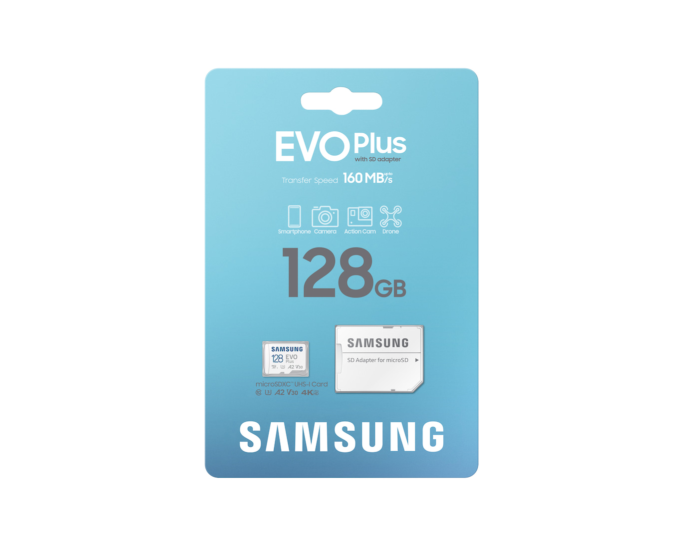 128GB%20SAMSUNG%20EVO%20PLUS%20MICROSDXC%20UHS-I%20U3%20V30%20A2%20160MB/s MB-MC128SA/TR