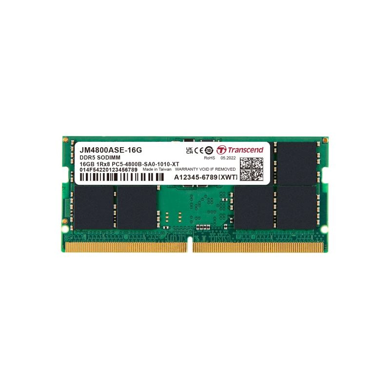 Transcend%2016GB(1x16GB)%204800Mhz%20SODIMM%20CL40%20DDR5%20Notebook%20Ram%20(JM4800ASE-16G)