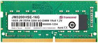 Transcend%2016GB(1x16GB)%203200Mhz%20SODIMM%20CL22%20DDR4%20Notebook%20Ram%20(JM3200HSE-16G)