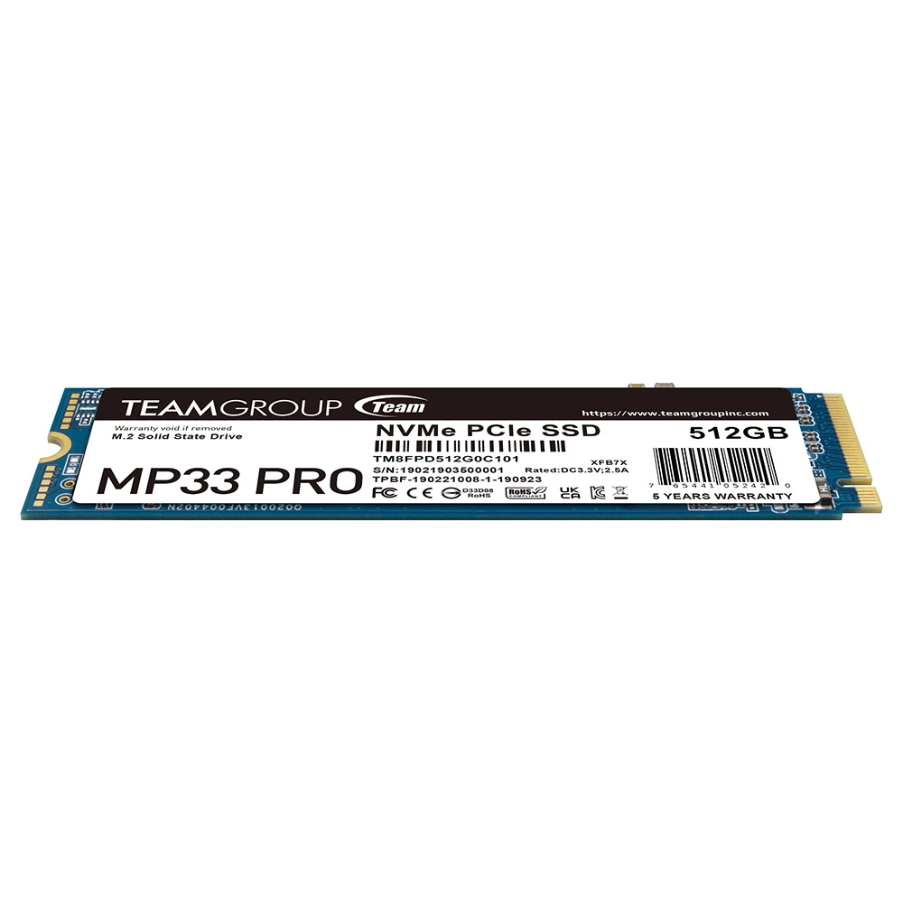 Team%20MP33%20Pro%20512GB%203500/3000MB/s%20NVMe%20PCIe%20Gen3x4%20M.2%20SSD%20Disk%20(TM8FPD512G0C101)