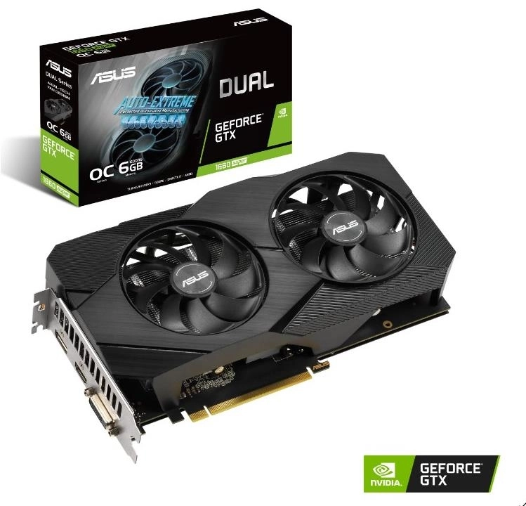 ASUS%20DUAL-GTX1660S-O6G-EVO%206GB%20GDDR6%20HDMI%20DVI%20DP%20192Bit