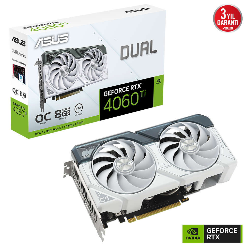 ASUS%20DUAL-RTX4060TI-O8G-WHITE%208GB%20GDDR6%20HDMI%20DP%20128Bit