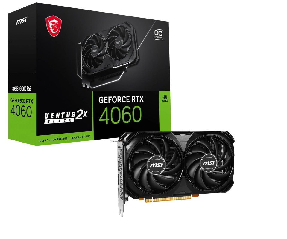 MSI%20GEFORCE%20RTX%204060%20VENTUS%202X%20BLACK%208G%20OC%20HDMI%20DP%20128%20Bit