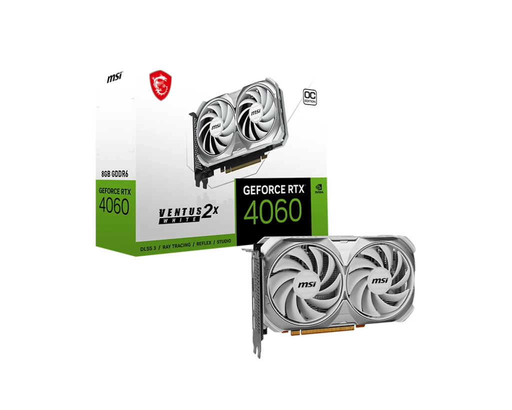 MSI%20GEFORCE%20RTX%204060%20VENTUS%202X%20WHITE%208G%20OC%208GB%20GDDR6%20HDMI%20DP%20128BİT