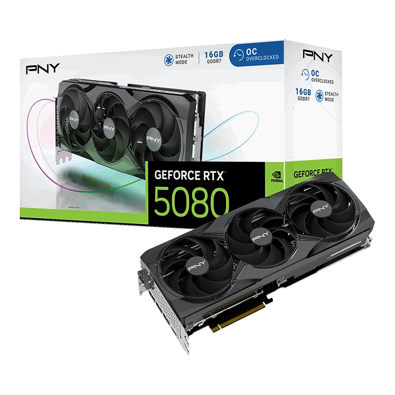 PNY%20RTX%205080%2016GB%20GDDR7%20256Bit%20(VCG508016TFXPB1-O)%20Ekran%20Kartı