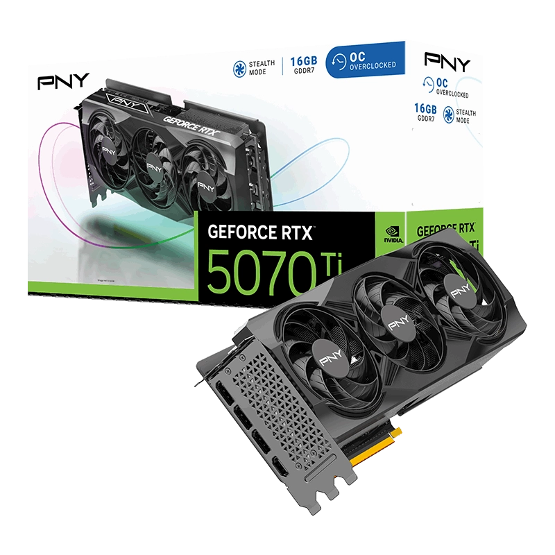 PNY%20RTX%205070%20Ti%20OC%2016GB%20GDDR7%20256Bit%20(VCG5070T16TFXPB1-O)%20Ekran%20Kartı