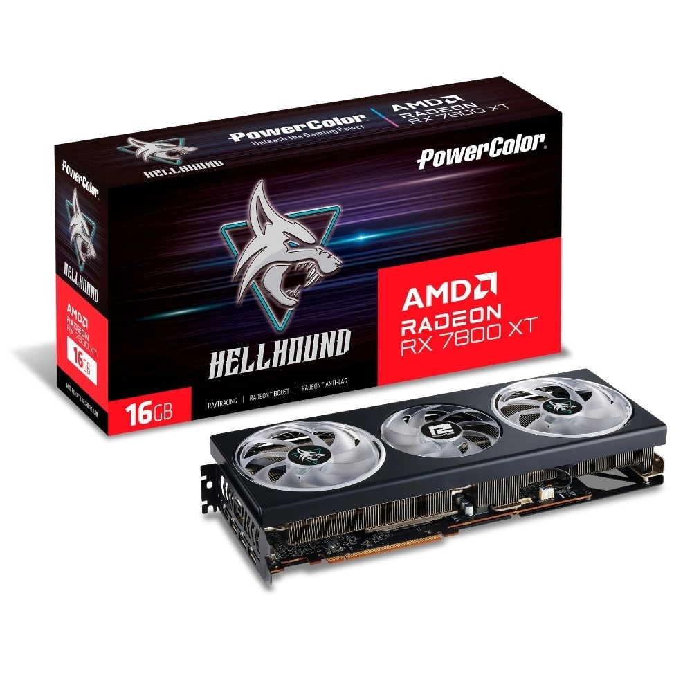 POWERCOLOR%20HELLHOUND%20RX7800XT%2016G-L/OC%2016GB%20GDDR6%20256Bit