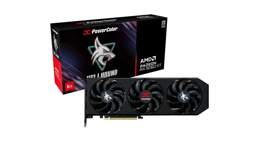 POWERCOLOR%20HELLHOUND%20RX9060XT%208GB%20GDDR6%20(RX9060XT%208G-L/OC)%20EKRAN%20KARTI