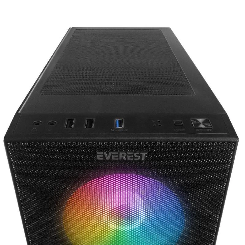 EVEREST%20FACED%20V5%20MESH%20600W%20RGB%20SİYAH%20GAMİNG%20KASA