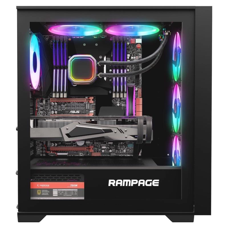 RAMPAGE%20VOYAGER%20750W%2080+%20BRONZE%20SİYAH%20GAMİNG%20KASA