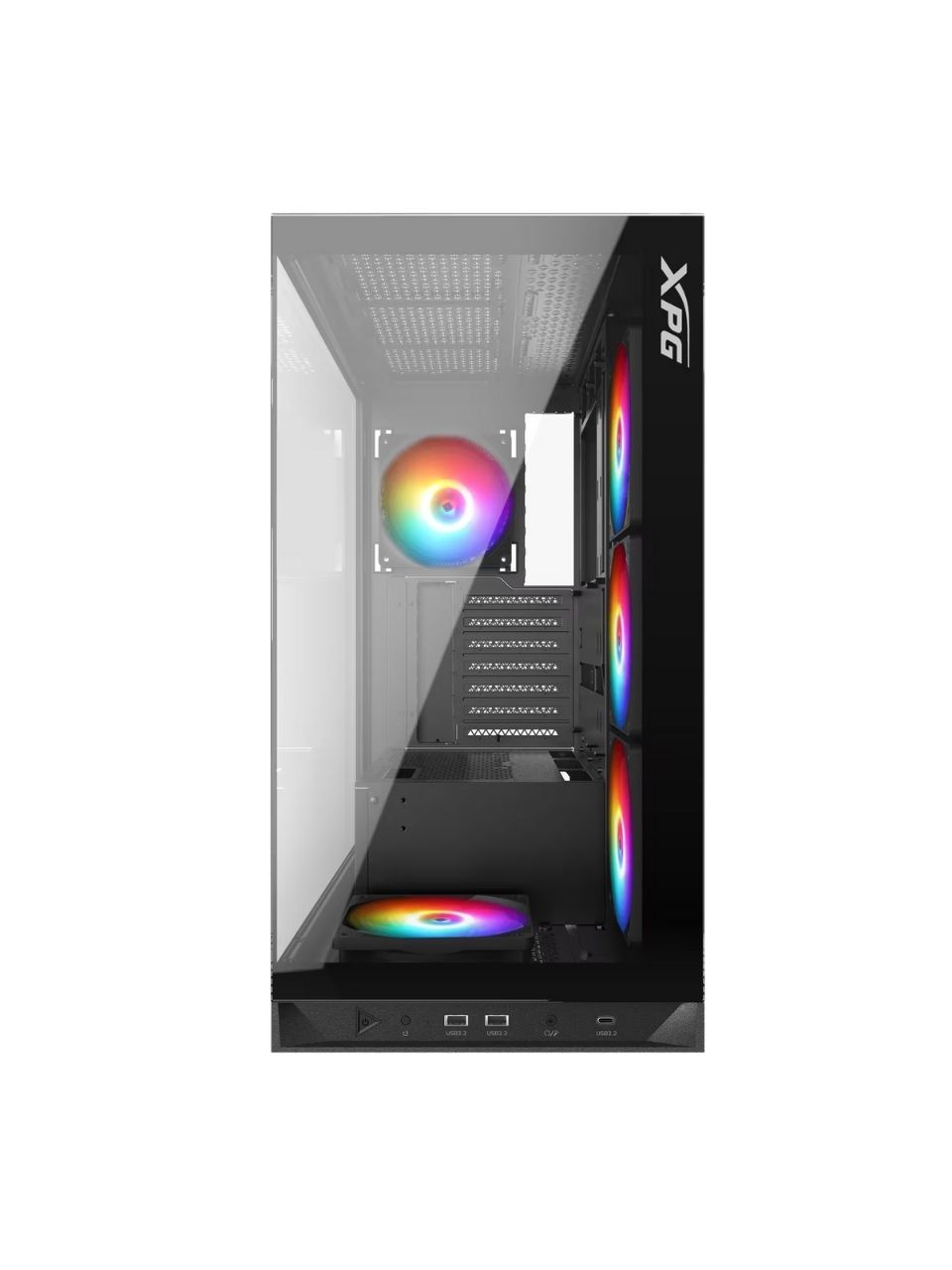 XPG%20Invader%20X%20Siyah%20ARGB%20USB%203.2%20ATX%20Mid-Tower%20Kasa%20(INVADERXMT-BKCWW)