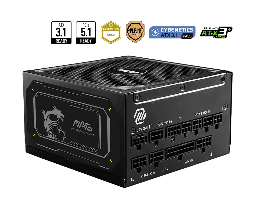 MSI%20MAG%20A1000GL%20PCIE5%20II%201000W%2080+%20GOLD%20SİYAH%20FULL%20MODULER%20GÜÇ%20KAYNAĞI